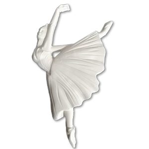Bailarina em gesso perfumado