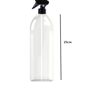 Frasco PET 1 Lt com tampa vaporizadora pistola